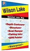 Wilson Lake Alabama HotSpots Fishing Map