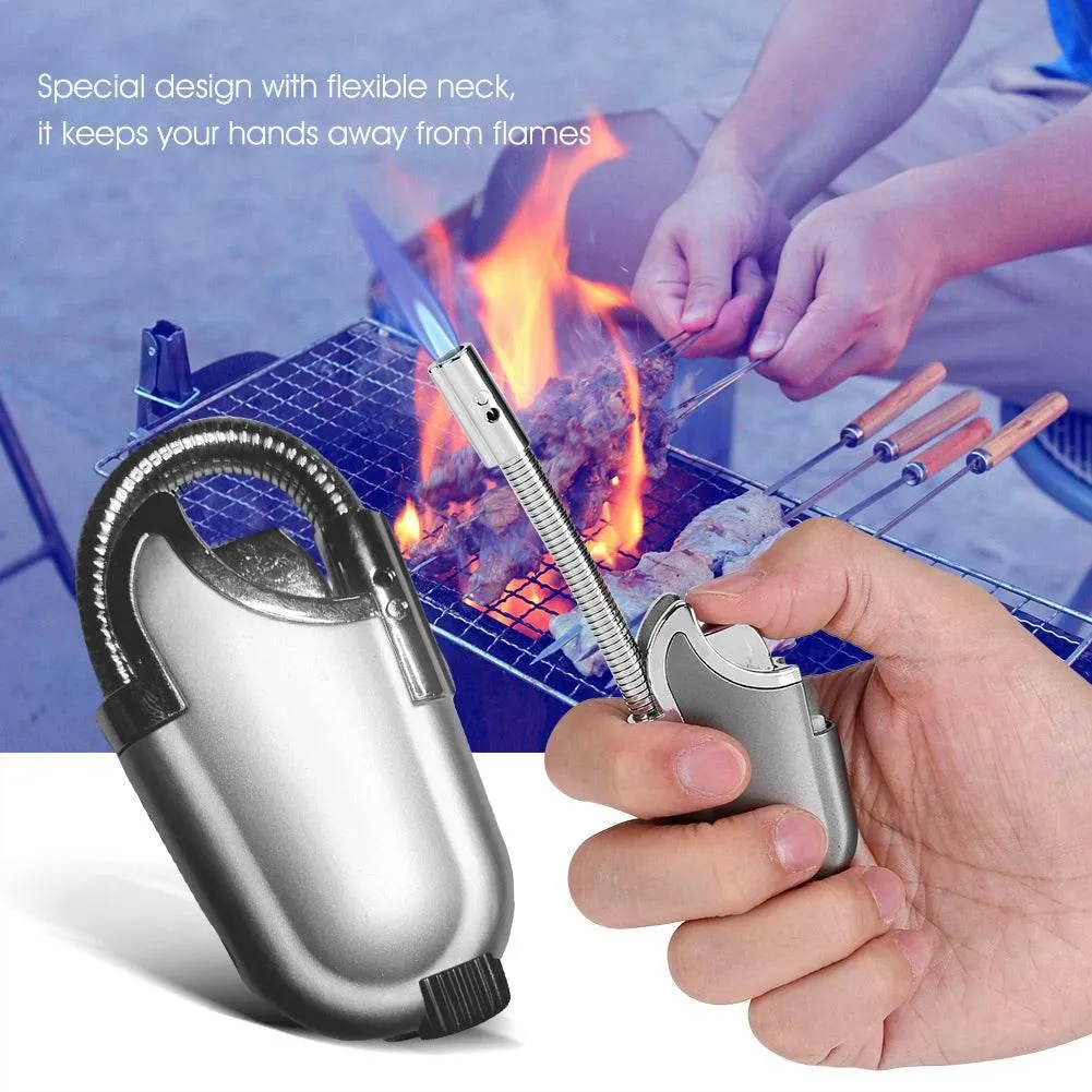Windproof LED Camping Lighter - Outdoor Jet Flame Tool