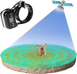 Wireless GPS Dog Fence Electric Dog Fence Containment System, Adjustable Control Range Warning Strength, Wireless Charging Wireless GPS Dog Fence, Fully Sealed Waterproof Collar Receiver