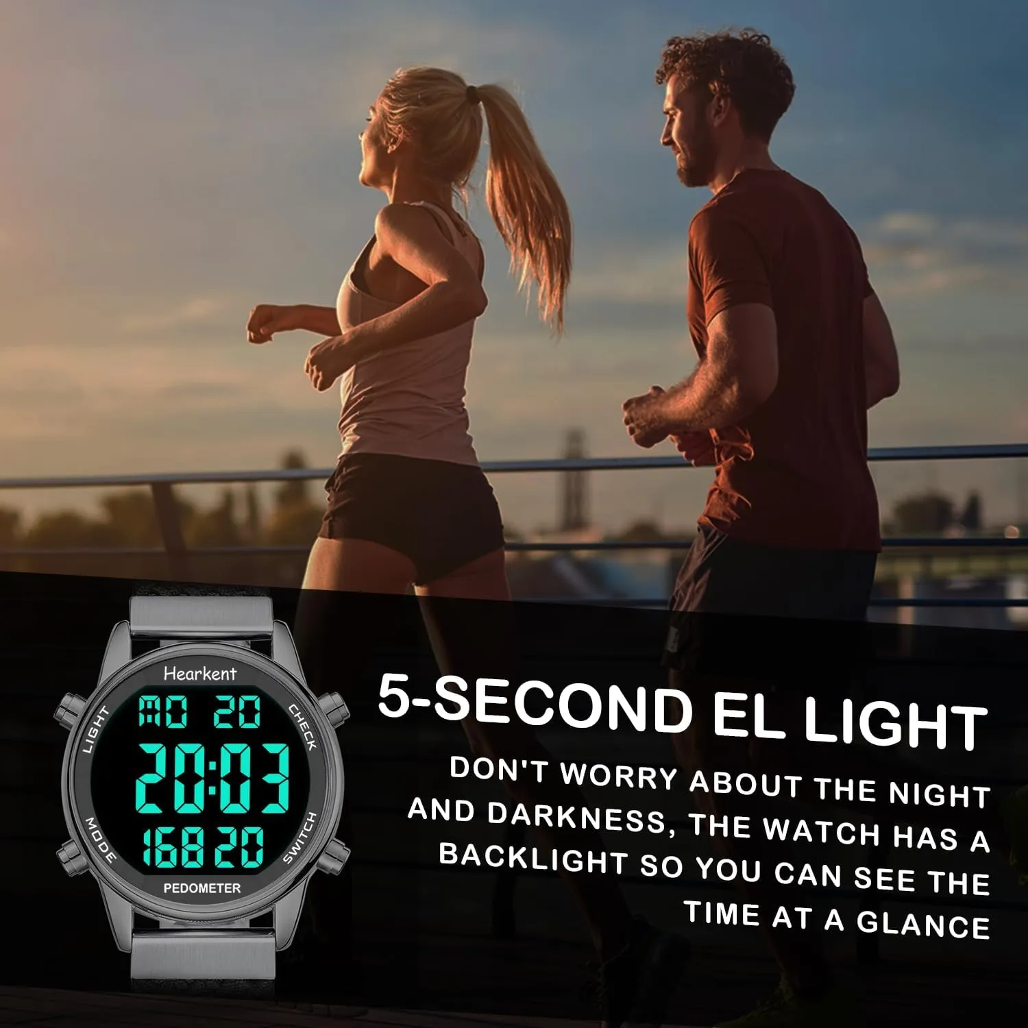 Women Pedometer Watch-Step Tracker Watch with Calories Counter-Non Bluetooth Pedometer Watches-LCD Large Numbers-30M Waterproof Watch-Sport Pedometer Watch Step Counter for Walking