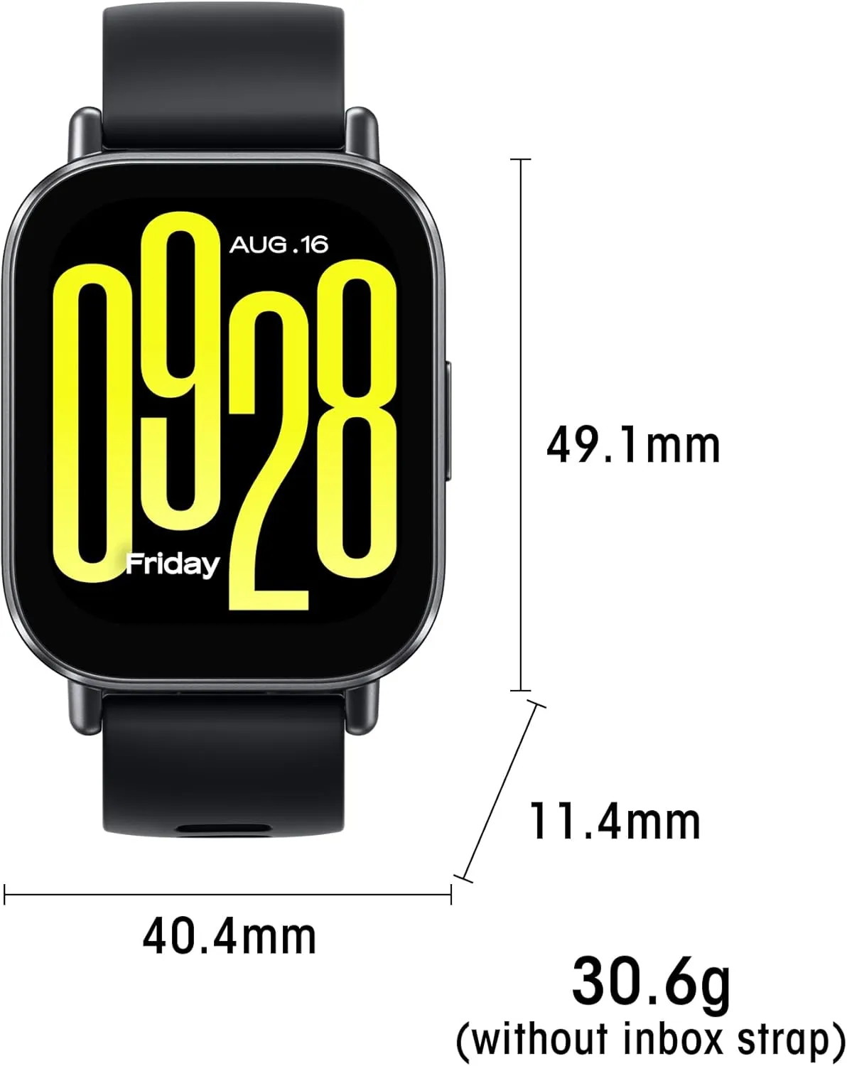 Xiaomi Remi 5 Active Smart Watch, Step Counter Watch for Women Men with 2" LCD Large Display, 140 Sports Modes, 5ATM Waterproof (Active-Midnight Black)