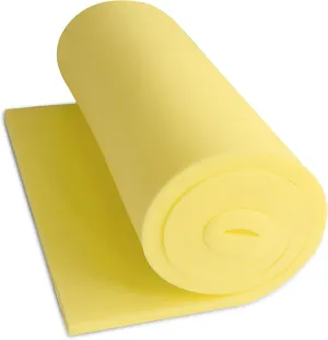 Yellow Foam Board, High-Density Upholstery Foam for Couch Cushion Replacement, Foam Padding for Cushions, Furniture, and DIY Projects, Durable Foam Pad for Chairs, Sofas, and Egg Crate Foam Inserts