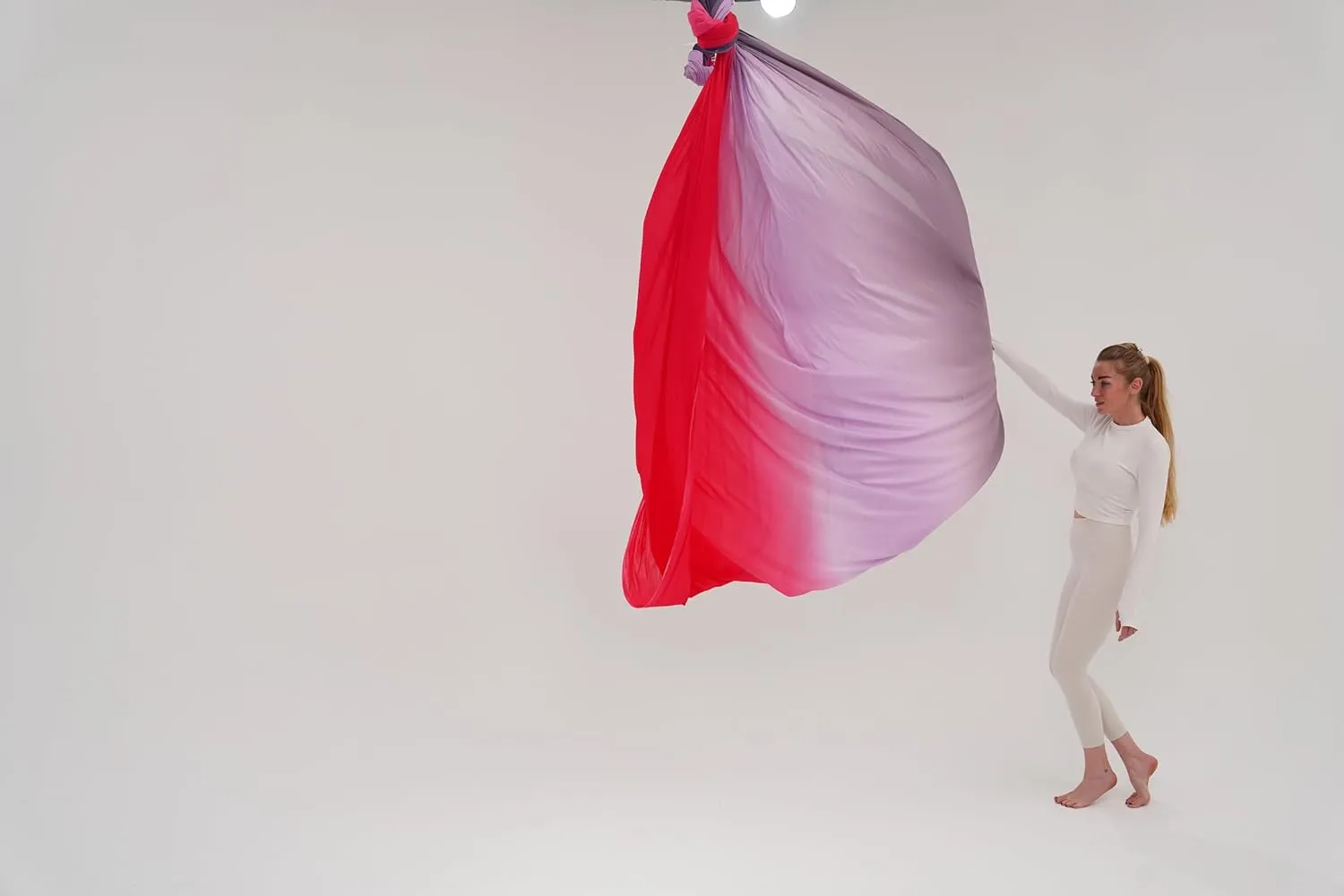 Yoga Hammock, Aerial Yoga, Fly Yoga and Acrobatic Training, Includes Carabiners and Daisy Chain
