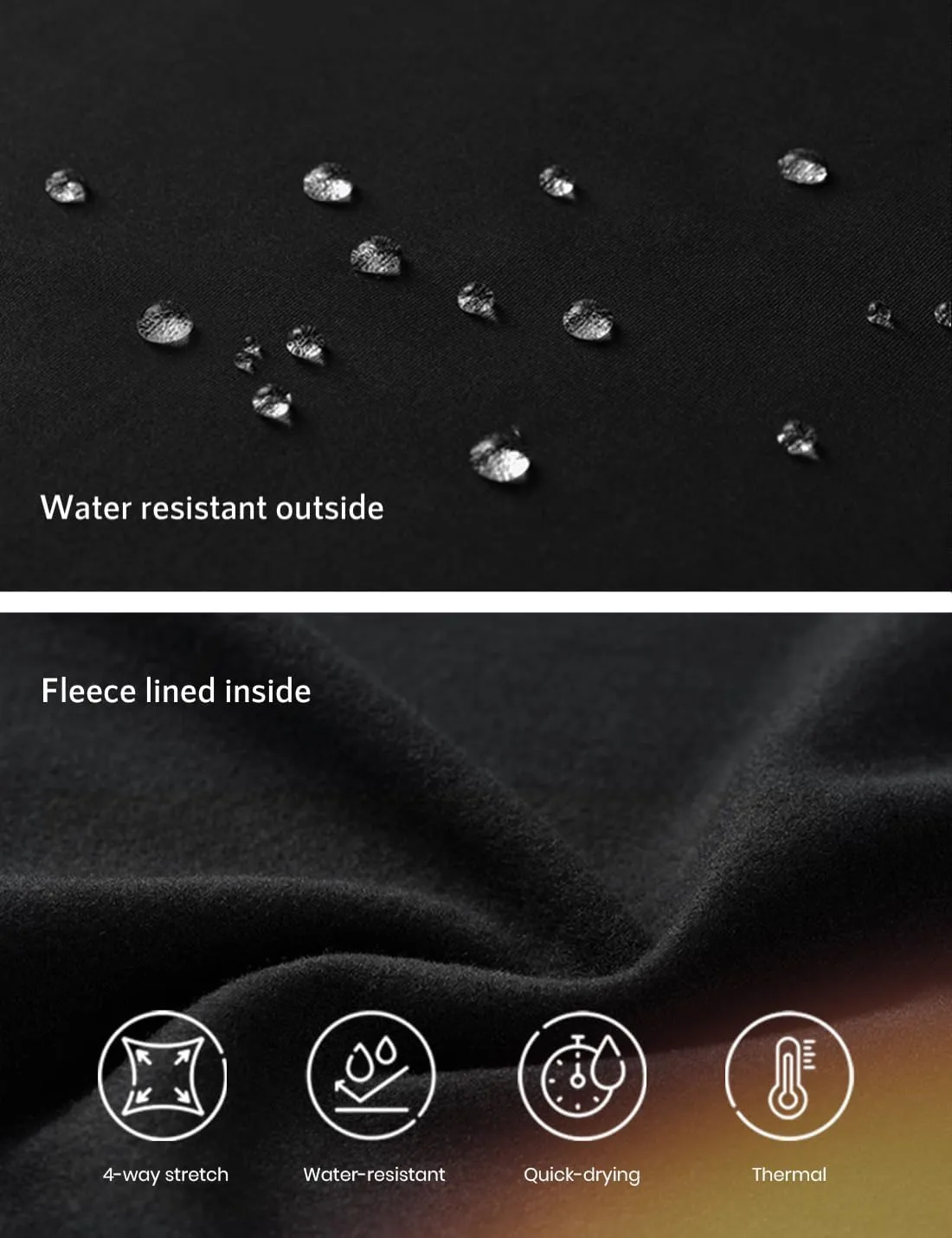 Yogipace,Women's 25"/28"/31"/34"/36" Water Resistant Thick Thermal Fleece Lined Leggings