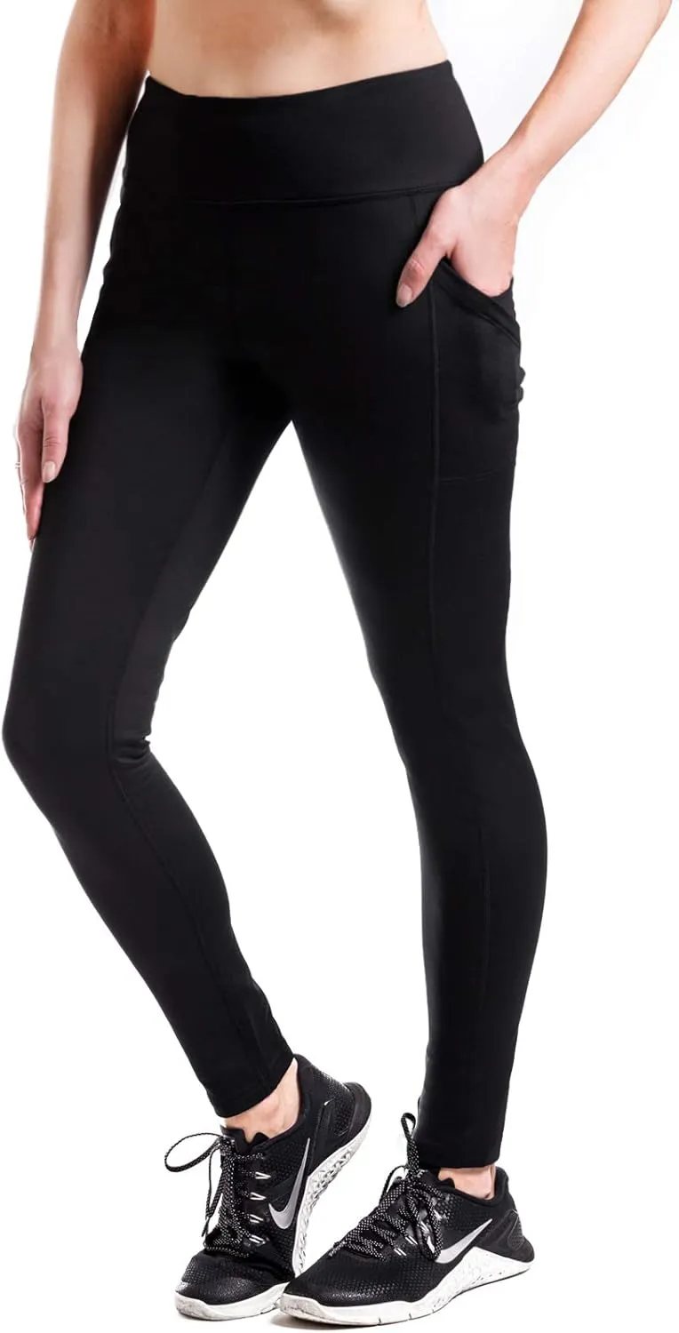 Yogipace,Women's 25"/28"/31"/34"/36" Water Resistant Thick Thermal Fleece Lined Leggings