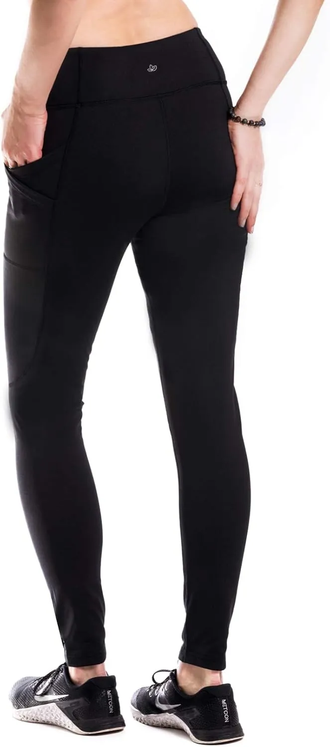 Yogipace,Women's 25"/28"/31"/34"/36" Water Resistant Thick Thermal Fleece Lined Leggings
