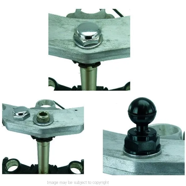 Yoke 30 - 5inch XL Screen GPS Satnav Motorcycle Yoke Nut Cap Mount (sku 16713)
