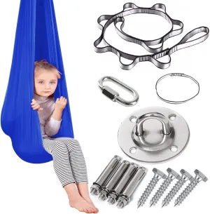 ZCYBHD Breathable Mesh Hammock with Load-Bearing 200kg Indoor Physical Swing Active Aerial Yoga Swing for Kids and Adult with Special Needs Sensory Integration