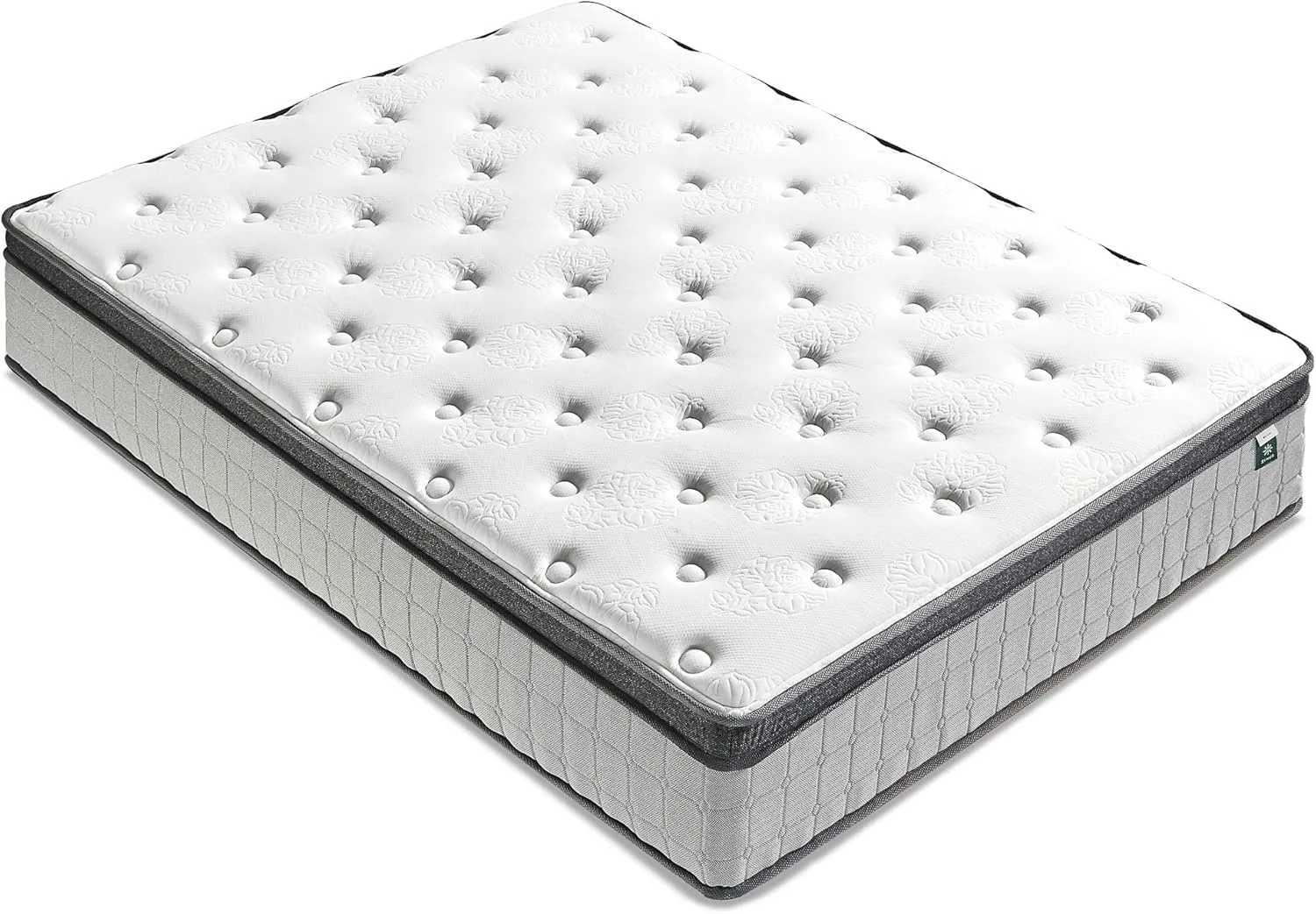 ZINUS 12 Inch Comfort Support Cooling Gel Hybrid Mattress, Queen, Euro Top Innerspring Mattress, Motion Isolating Pocket Springs, Mattress in A Box