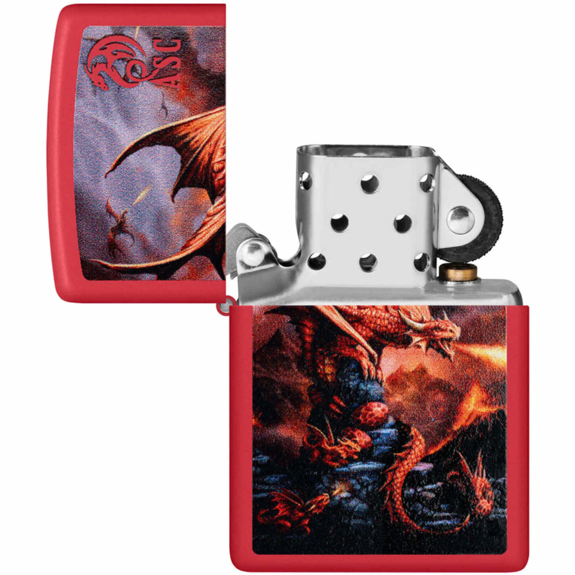 Zippo Windproof Pocket Lighter Anne Stokes Collection Fire Dragon Metal 46690