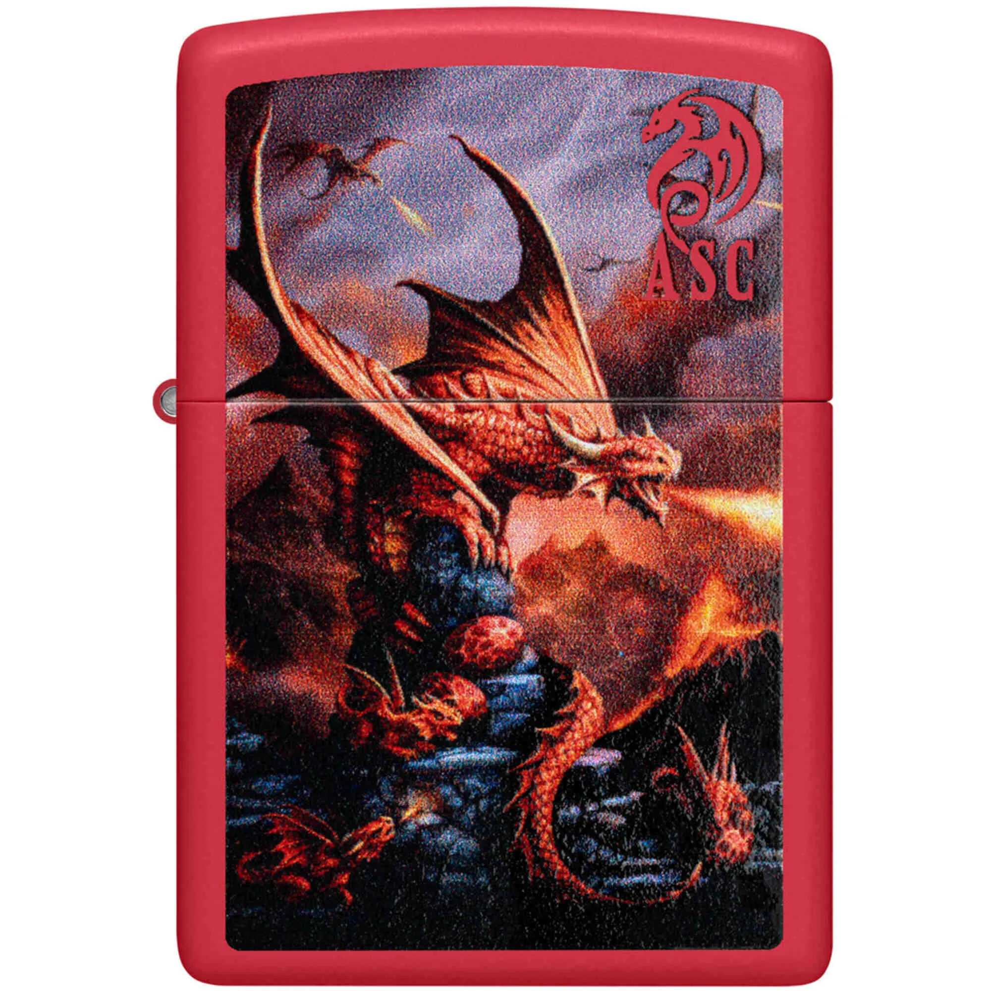 Zippo Windproof Pocket Lighter Anne Stokes Collection Fire Dragon Metal 46690